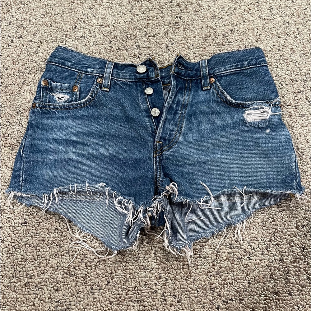 Womens Levi Jean Shorts 501